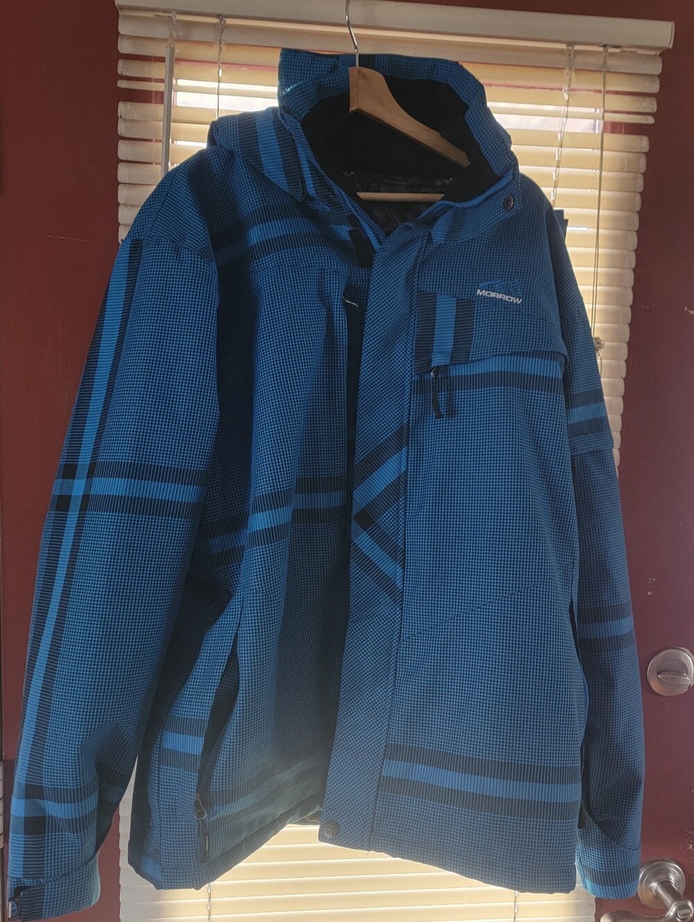 Morrow Men's 5000MM WATERPROOF Hooded Jacket Ski Snowboarding Size Large